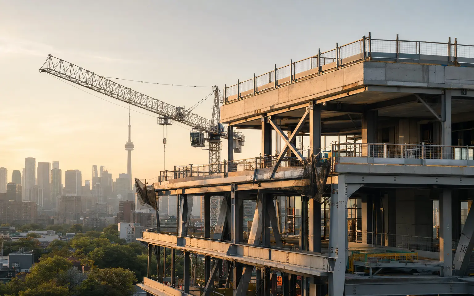 Modern Canadian construction project