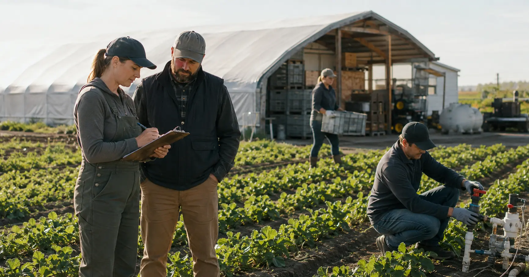 Farm field workers
